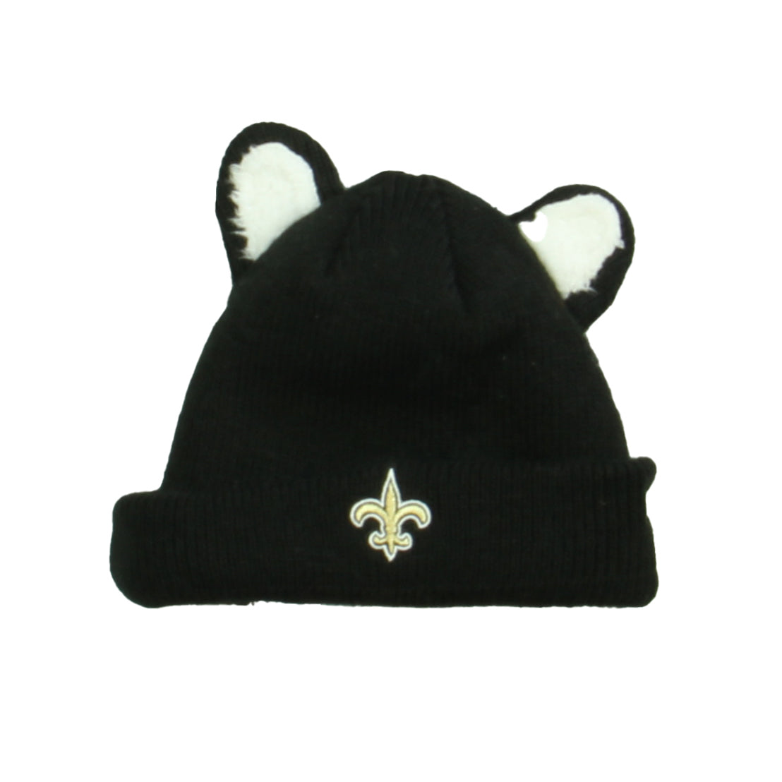 NFL Unisex Black "New Orleans Saints" Winter Hat Size: 3-5T Black "New Orleans Saints"