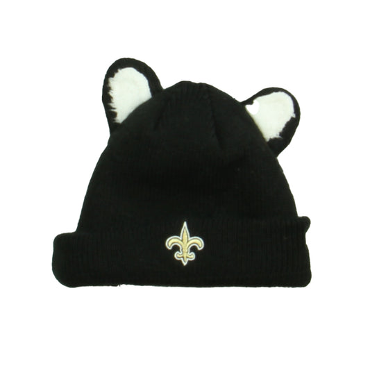 NFL Unisex Black "New Orleans Saints" Winter Hat Size: 3-5T Black "New Orleans Saints"