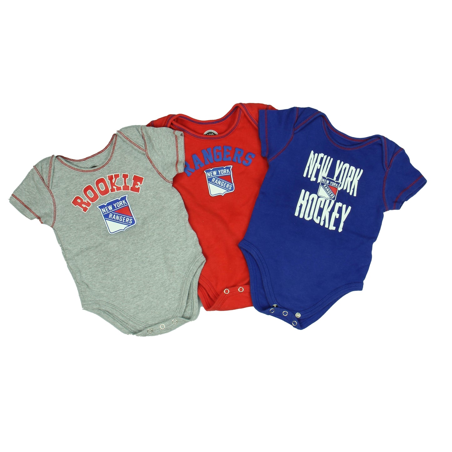 NHL Boys Red | Blue | Gray Onesie Size: 12 Months Red | Blue | Gray