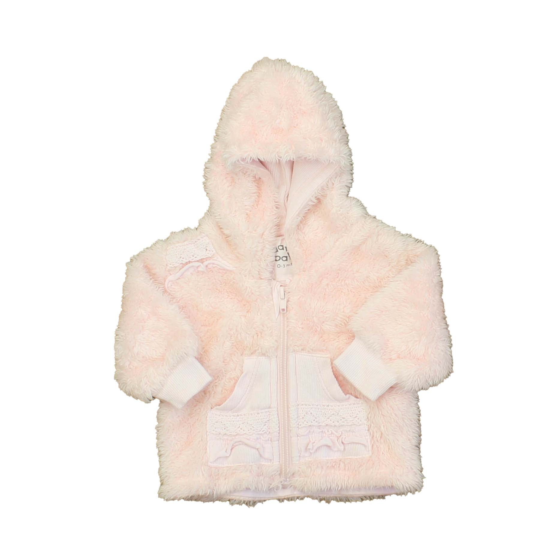 Naartjie Girls Pink Fleece Size: 0-3 Months Pink