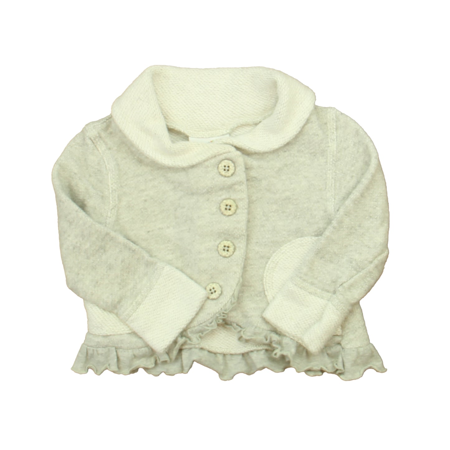 Naartjie Girls Gray Cardigan Size: 18-24 Months Gray