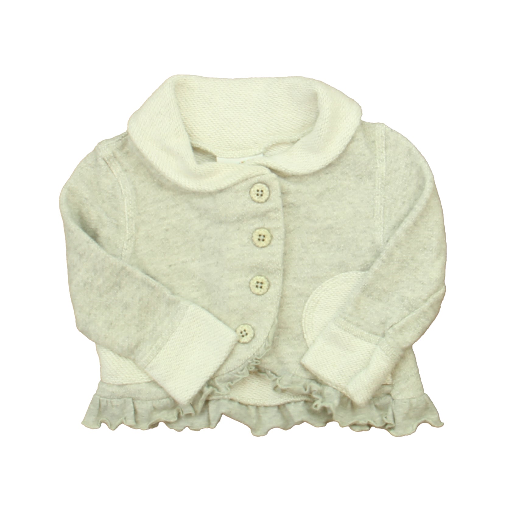 Naartjie Girls Gray Cardigan Size: 18-24 Months Gray
