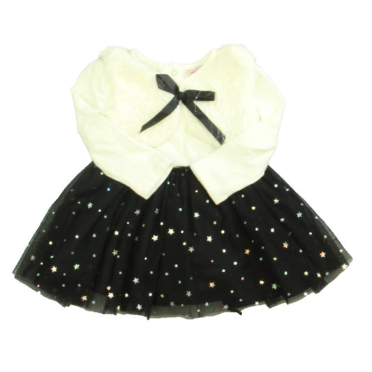 Nanette Lepore Girls Black | Ivory Dress Size: 12 Months Black | Ivory