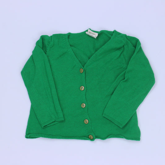 Nature Baby Girls Green Cardigan Size: 3-6 Months Green
