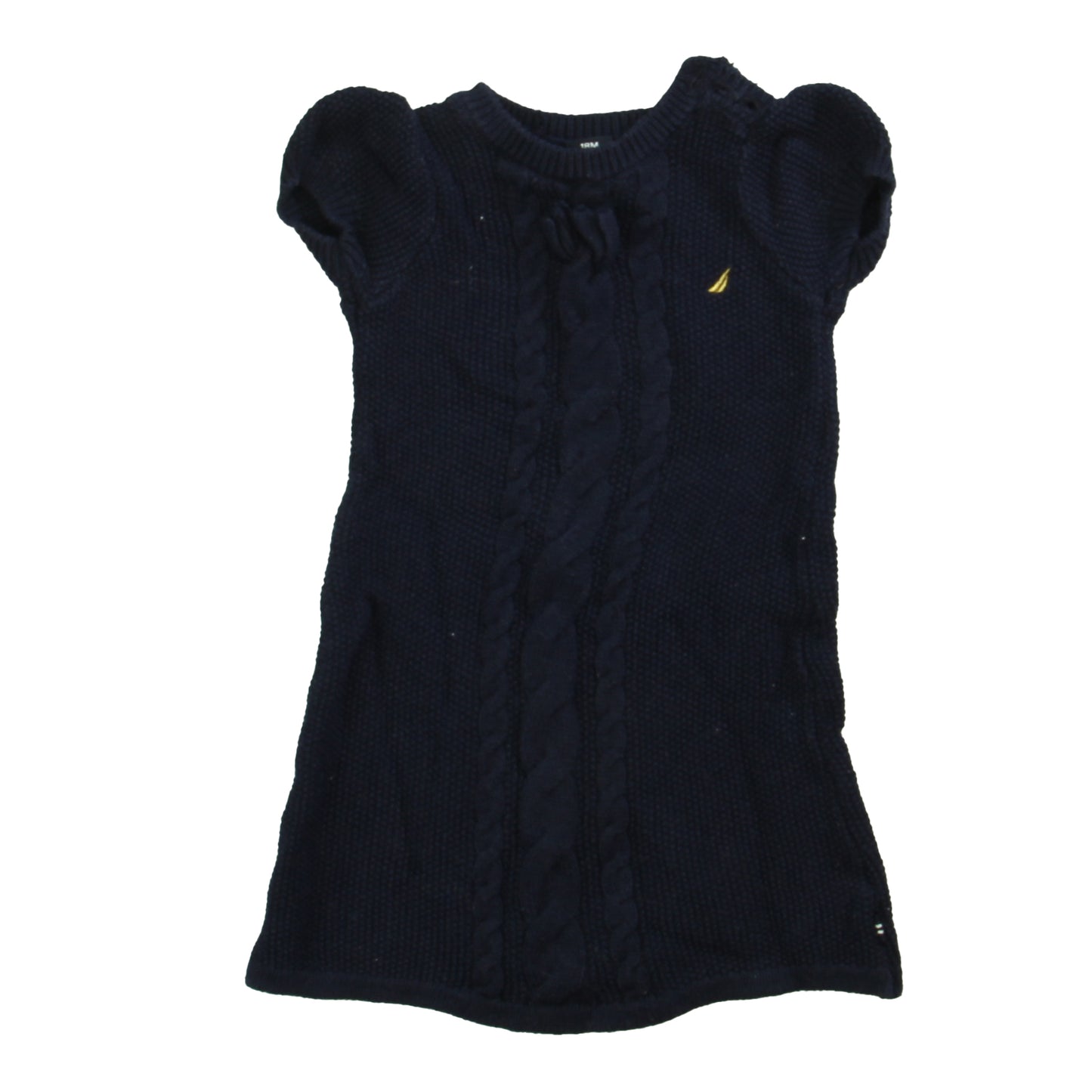 Nautica Girls Navy Sweater Dress Size: 18 Months Navy