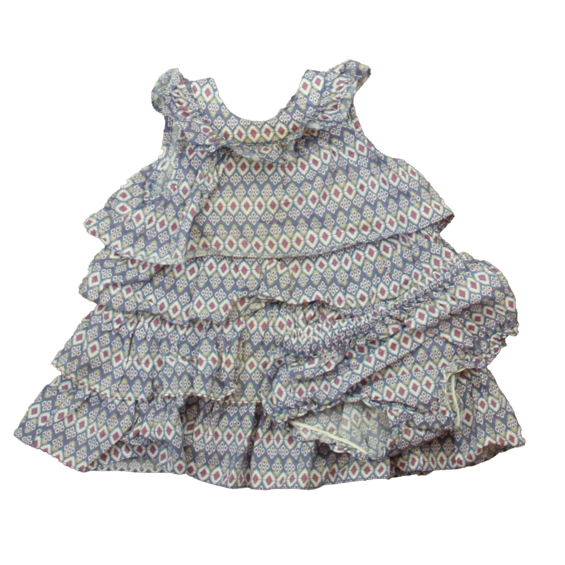 Neck & Neck Girls Blue | Pink Dress Size: 18-24 Months Blue | Pink