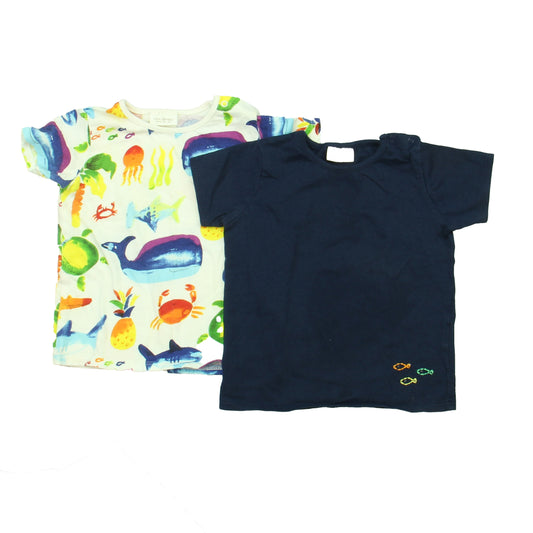 Next Boys Navy | White Fish T-Shirt Size: 9-12 Months Navy | White Fish
