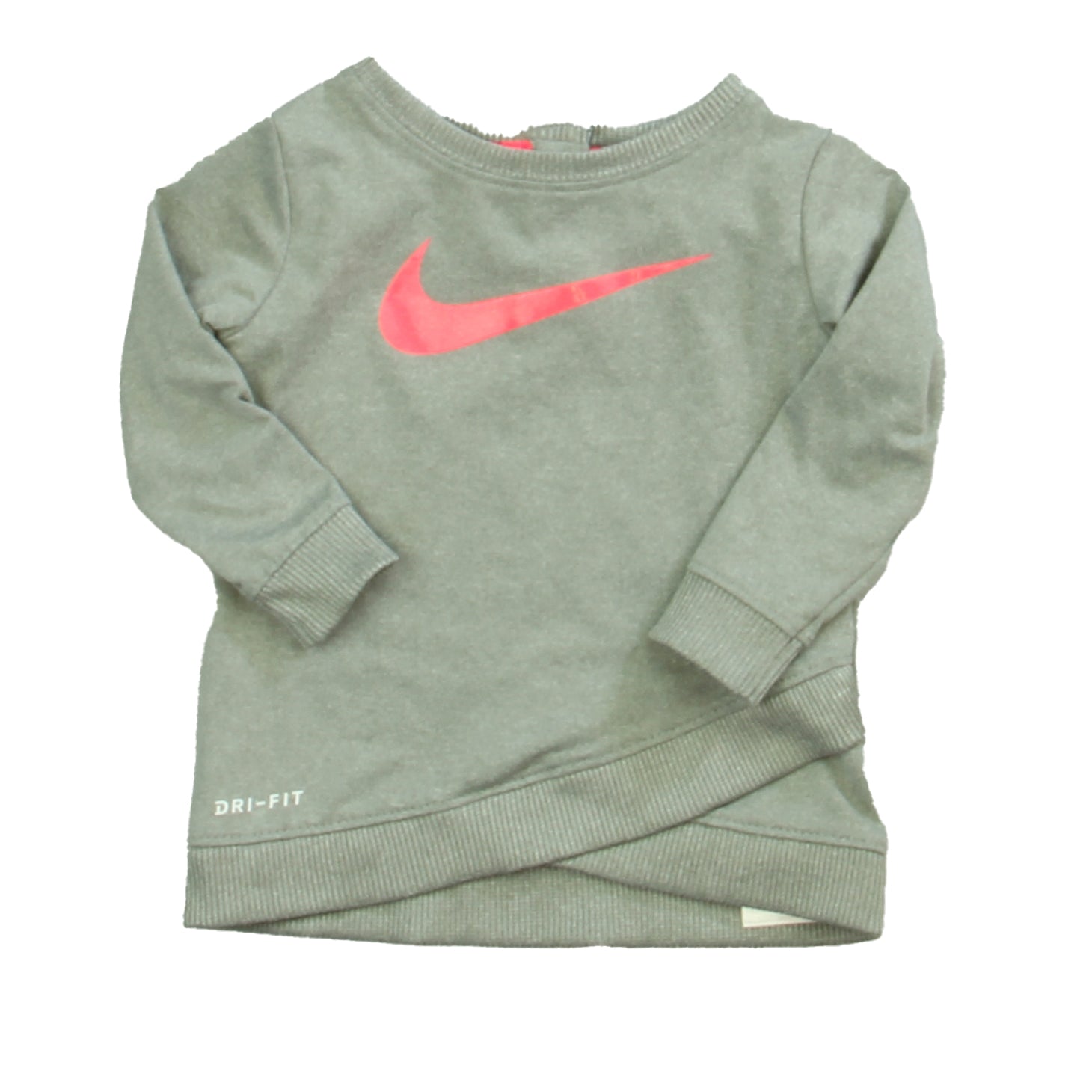 Nike Girls Gray | Pink Athletic Top Size: 3-6 Months Gray | Pink