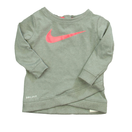 Nike Girls Gray | Pink Athletic Top Size: 3-6 Months Gray | Pink
