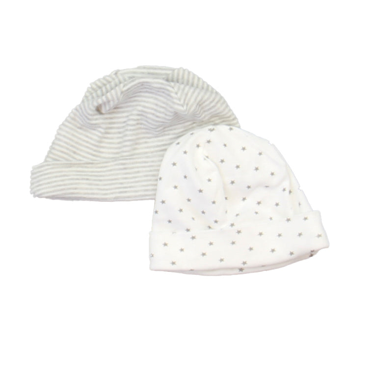 Nordstrom Unisex Grey | White Hat Size: 0-6 Months Grey | White