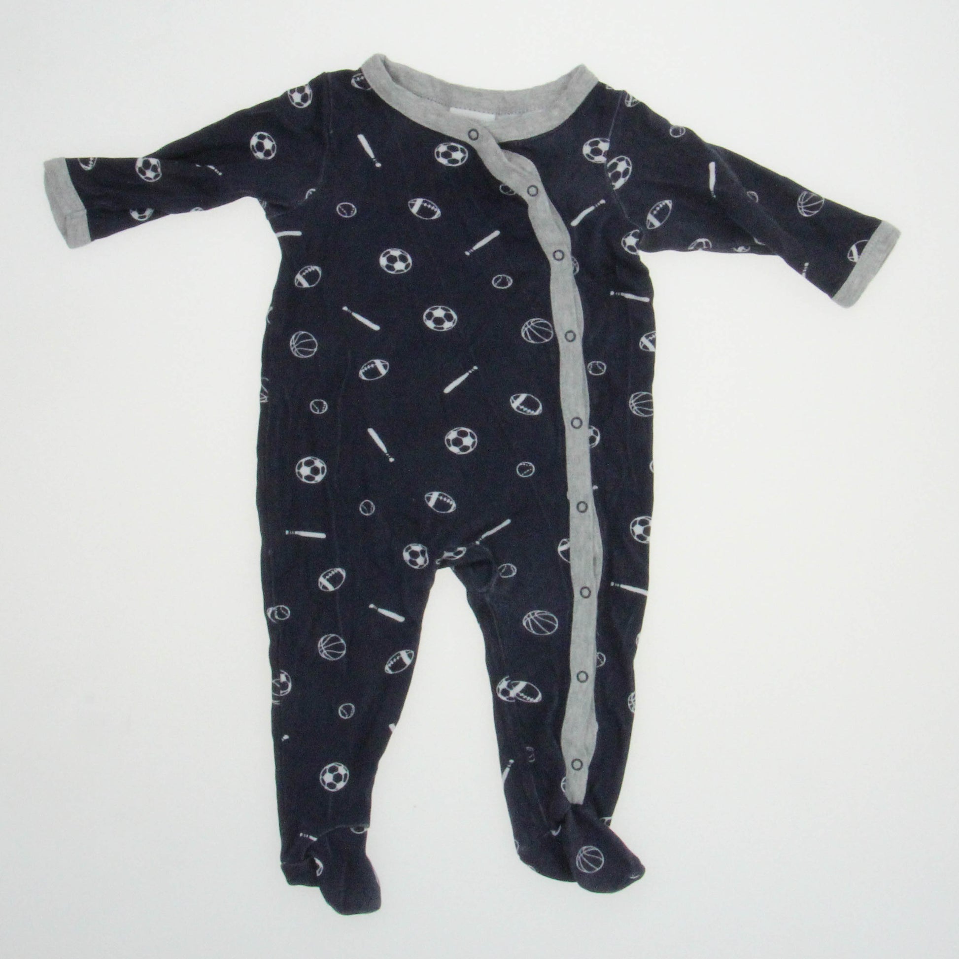 Nordstrom Boys Blue 1-piece Non-footed Pajamas Size: 3 Months Blue