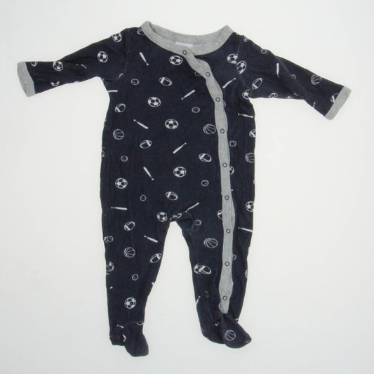 Nordstrom Boys Blue 1-piece Non-footed Pajamas Size: 3 Months Blue