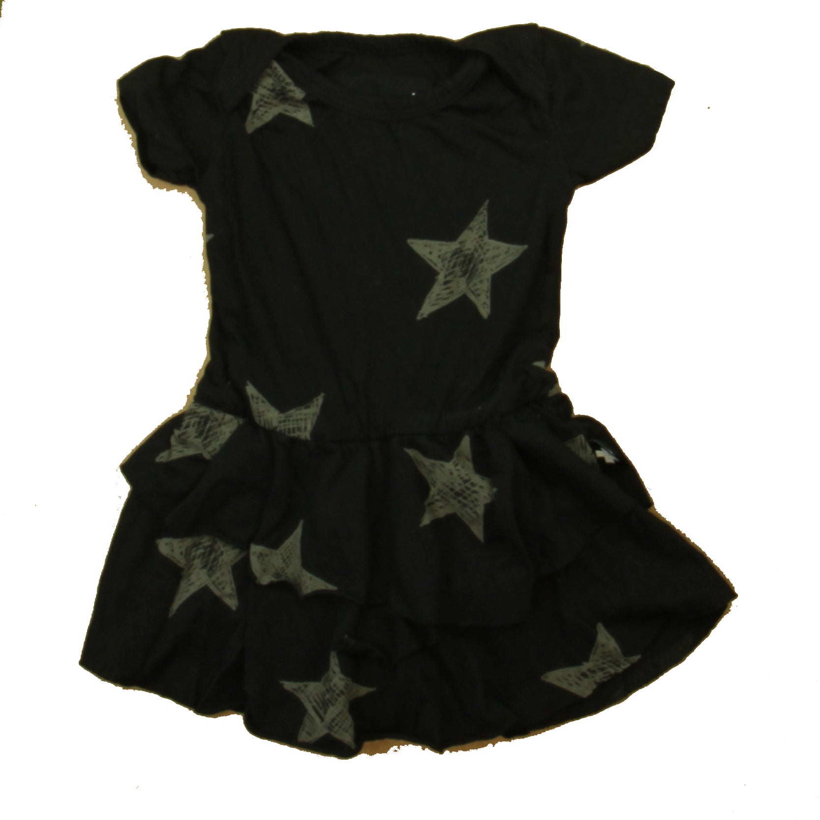 NuNuNu Girls Black Stars Dress Size: 6-9 Months Black Stars
