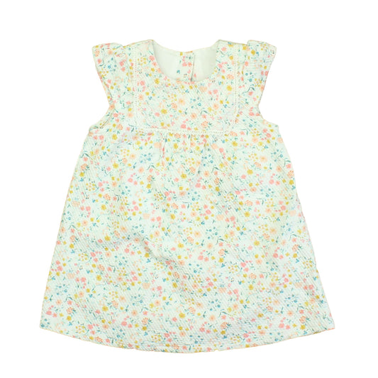 Nutmeg Girls White | Multi | Floral Dress Size: 18-24 Months White | Multi | Floral