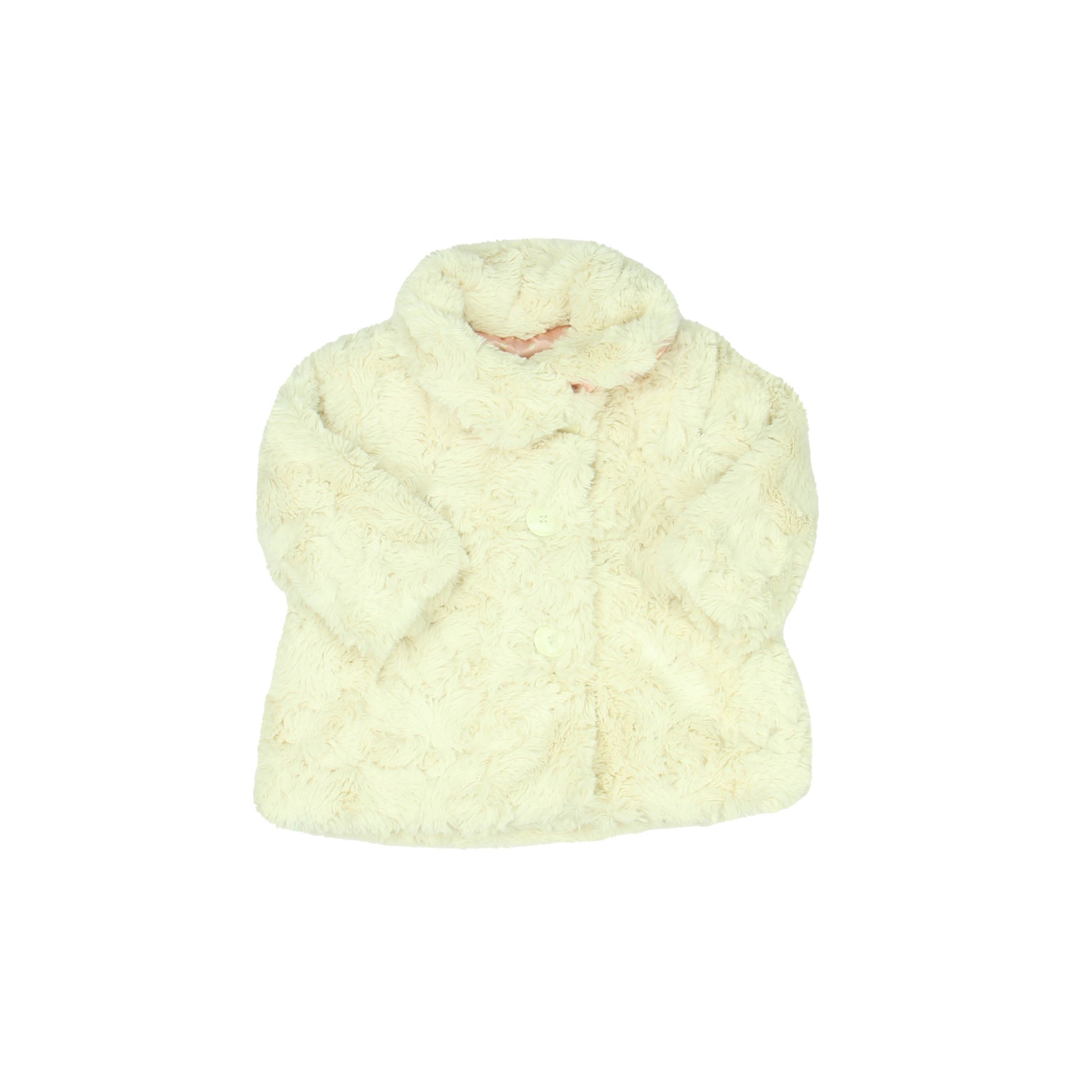 Nutmeg Girls White | Pink Jacket Size: 9-12 Months White | Pink