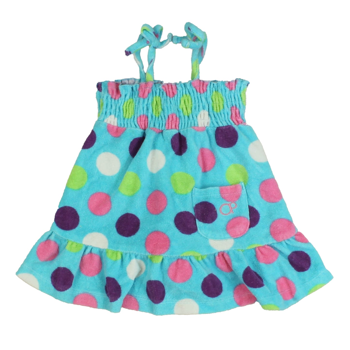 OP Girls Blue | Multi | Polk Dots Cover-up Size: 18 Months Blue | Multi | Polk Dots