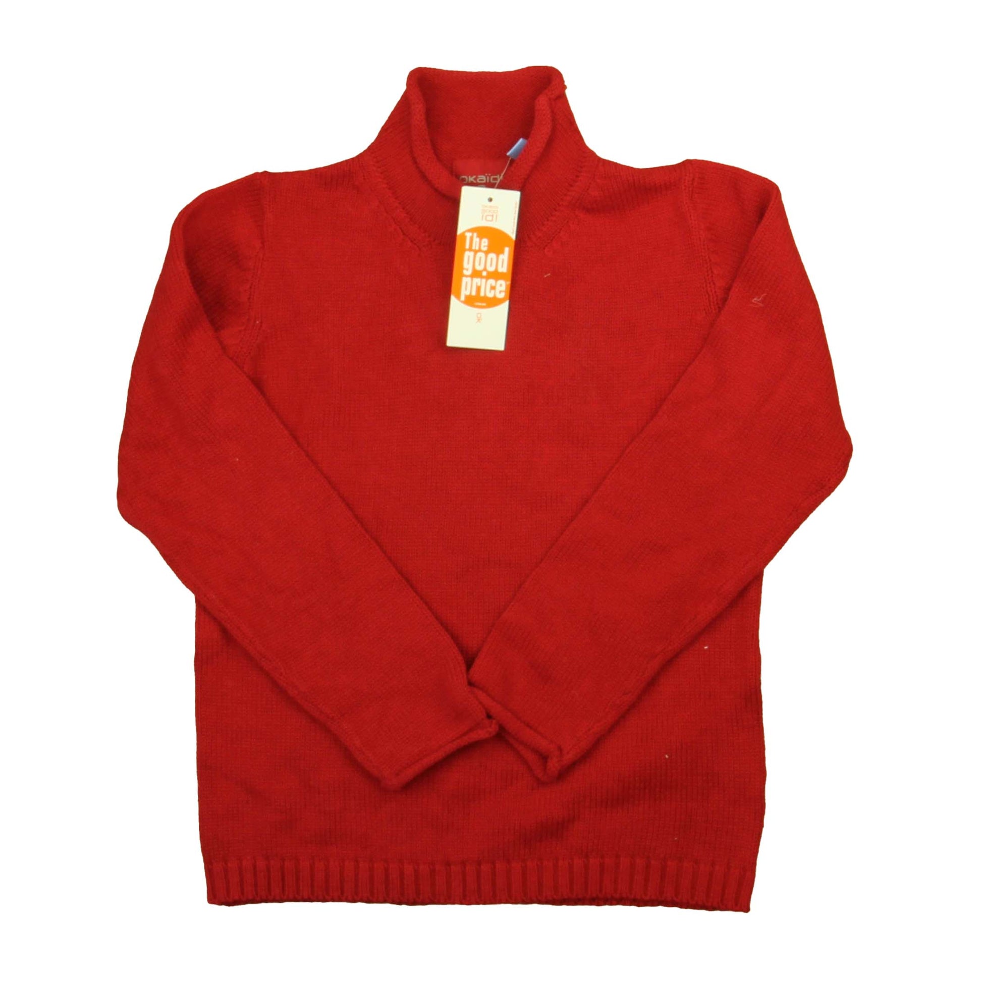 Okaidi Unisex Red Sweater Size: 10 Years Red