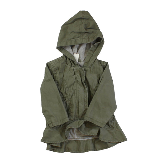 Old Navy Girls Green Jacket Size: 6-12 Months Green
