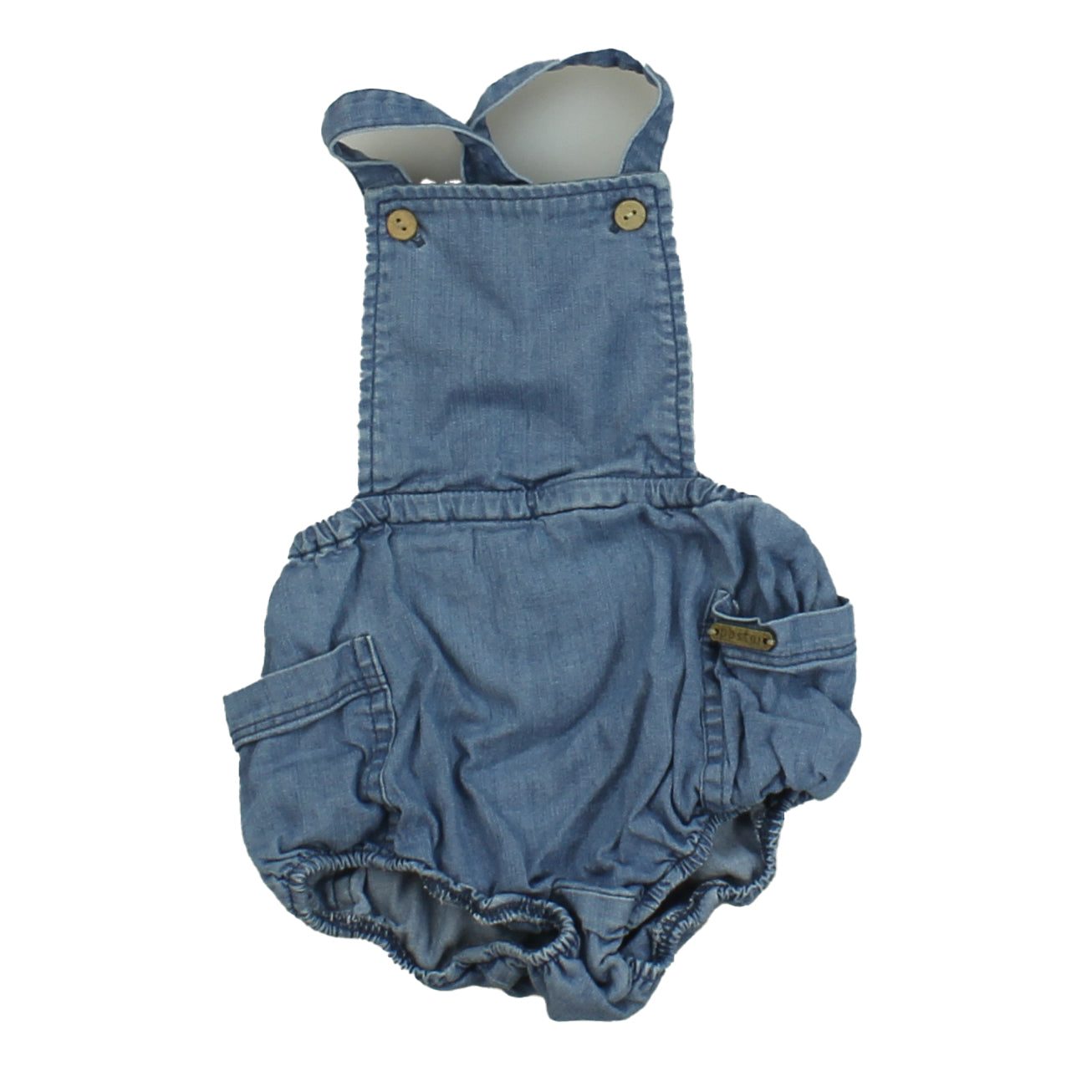 Pastel. Girls Blue Romper Size: 9 Months Blue