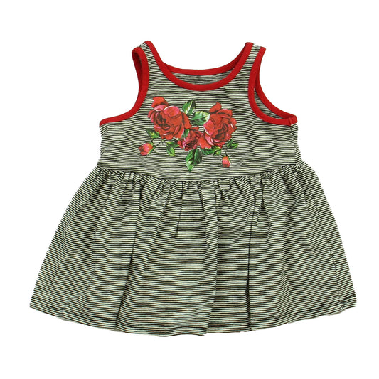 Pastourelle Girls Blue | White | Red Dress Size: 12 Months Blue | White | Red