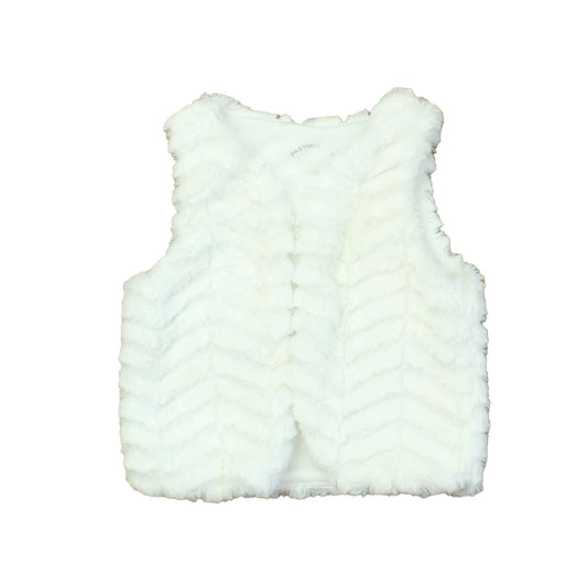 Pastourelle By Pippa & Julie Girls White | Faux Fur Vest Size: 24 Months White | Faux Fur