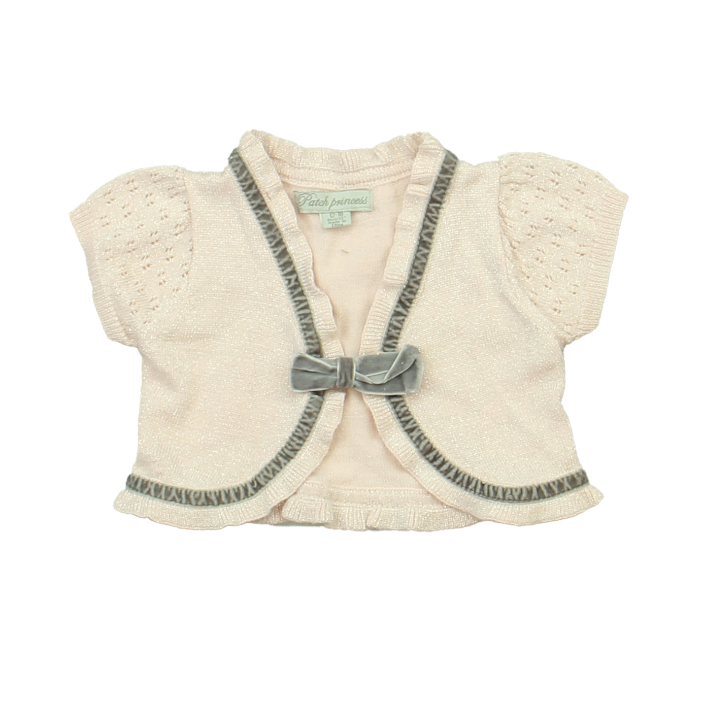 Patch Princess Girls Pink Cardigan Size: 12-18 Months Pink