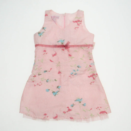 Patch Princess Girls Pink | Floral/Birds Dress Size: 24 Months Pink | Floral/Birds