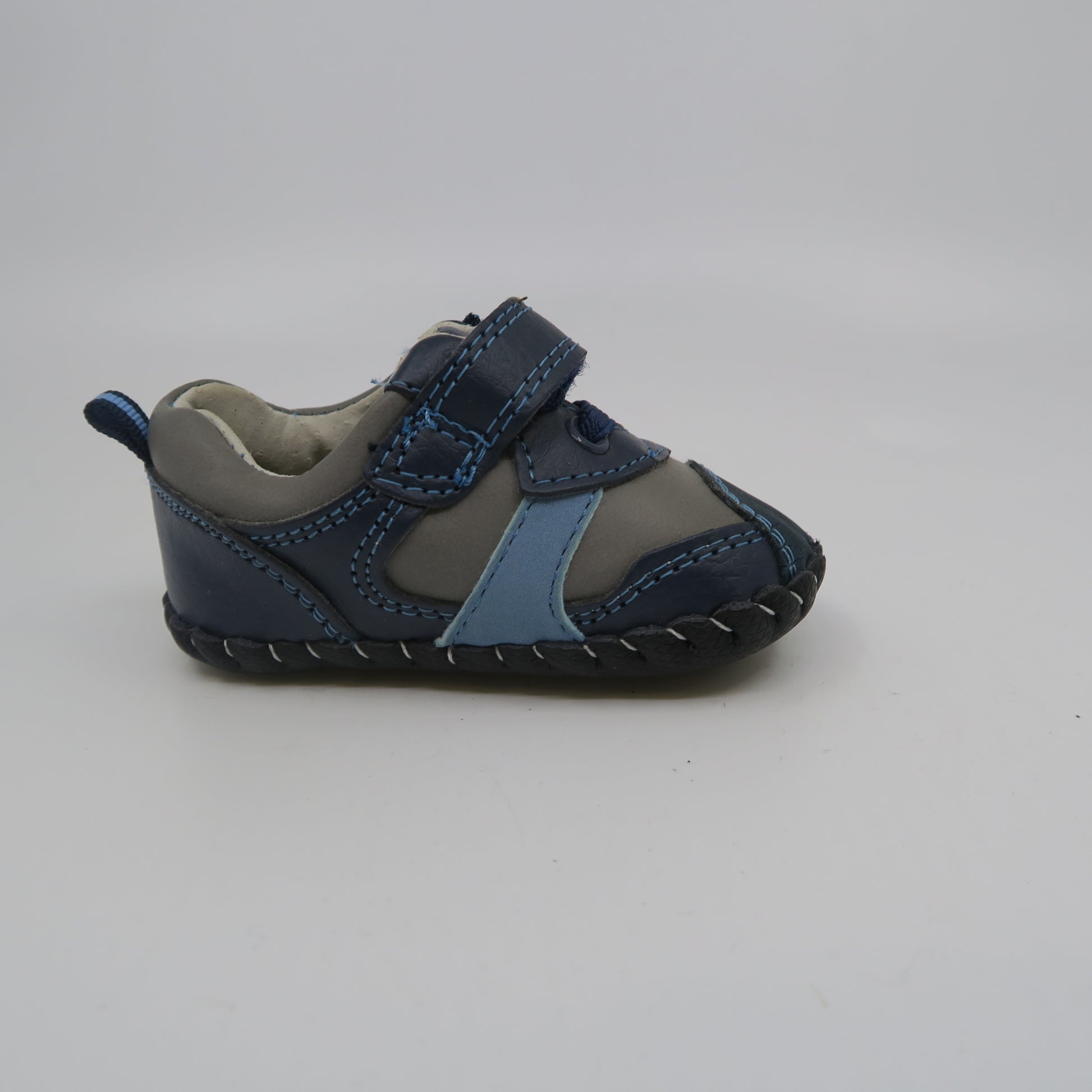 Pediped Unisex Gray | Blue Booties Size: 0 - 6 months Gray | Blue