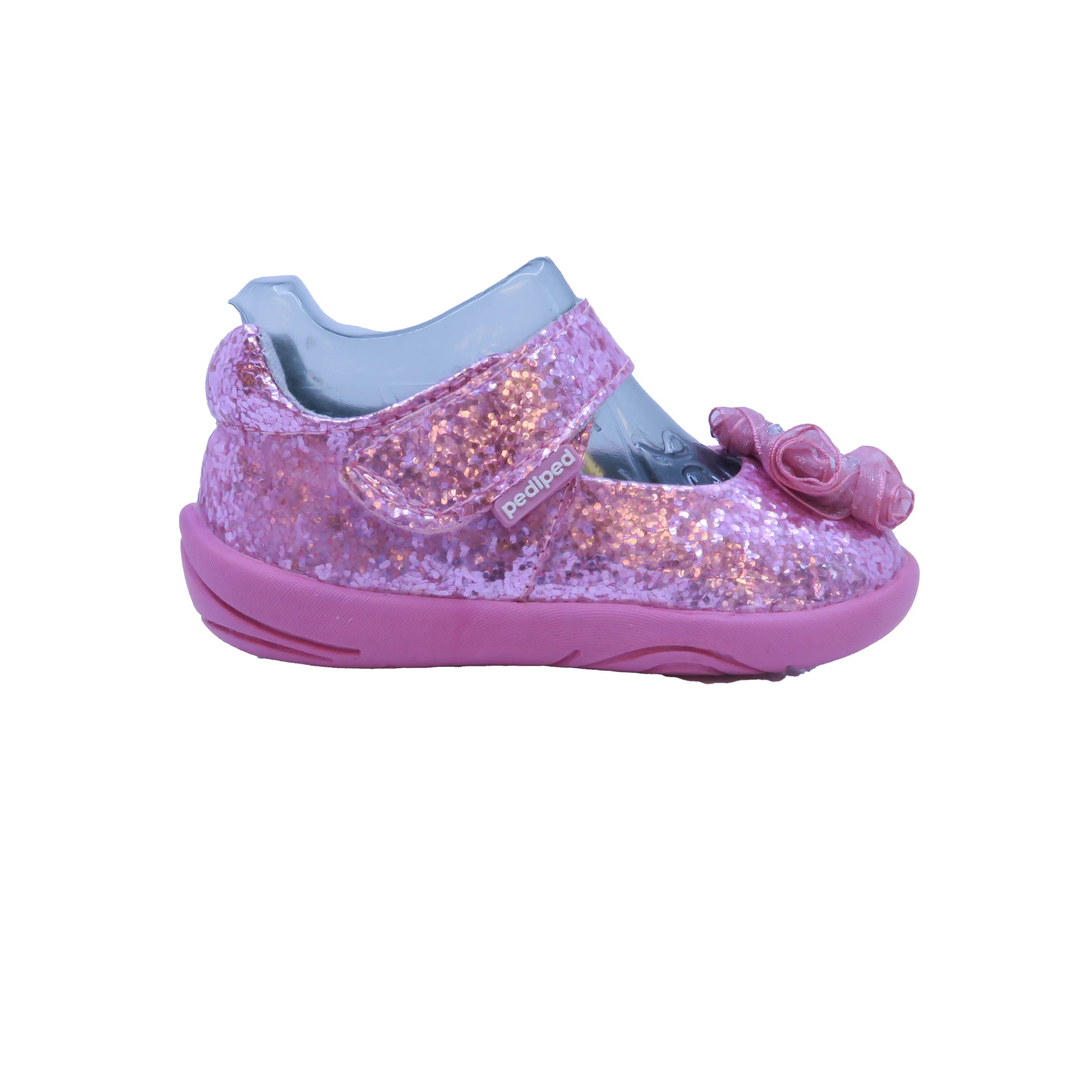 Pediped Girls Pink | Sparkly Shoes Size: 4-4.5 Infant Pink | Sparkly