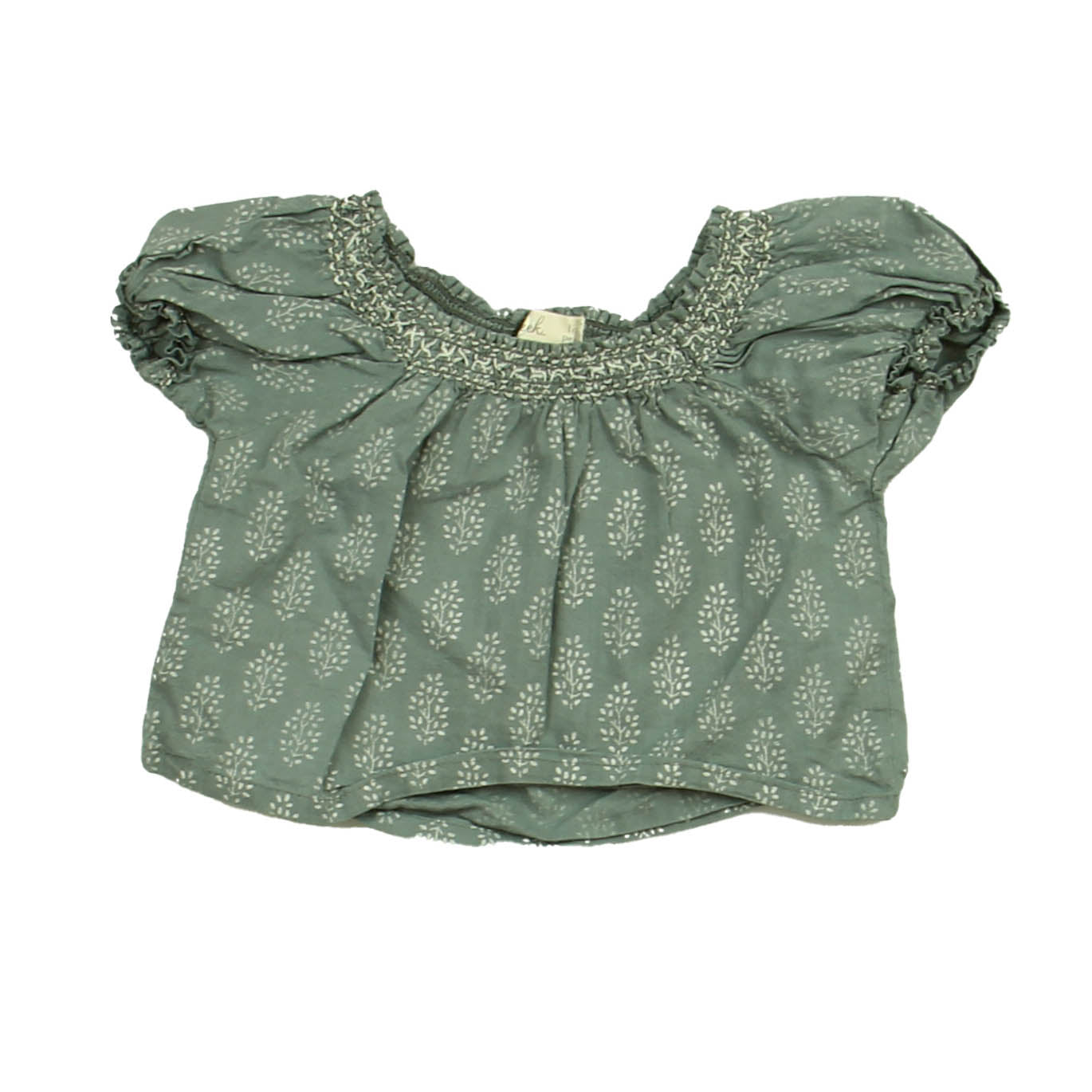 Peek Girls Grey Blouse Size: 0-3 Months Grey