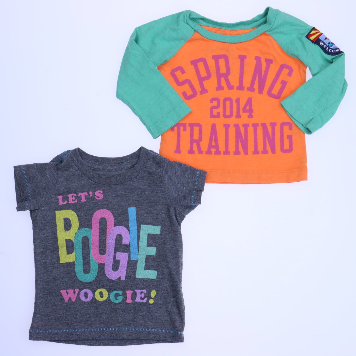 Peek Girls Gray | Green | Orange T-Shirt Size: 3-6 Months Gray | Green | Orange