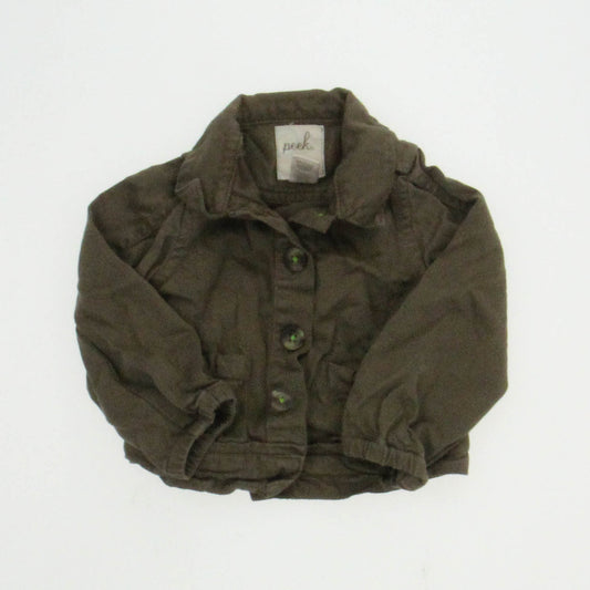 Peek Boys Green Jacket Size: 3-6 Months Green
