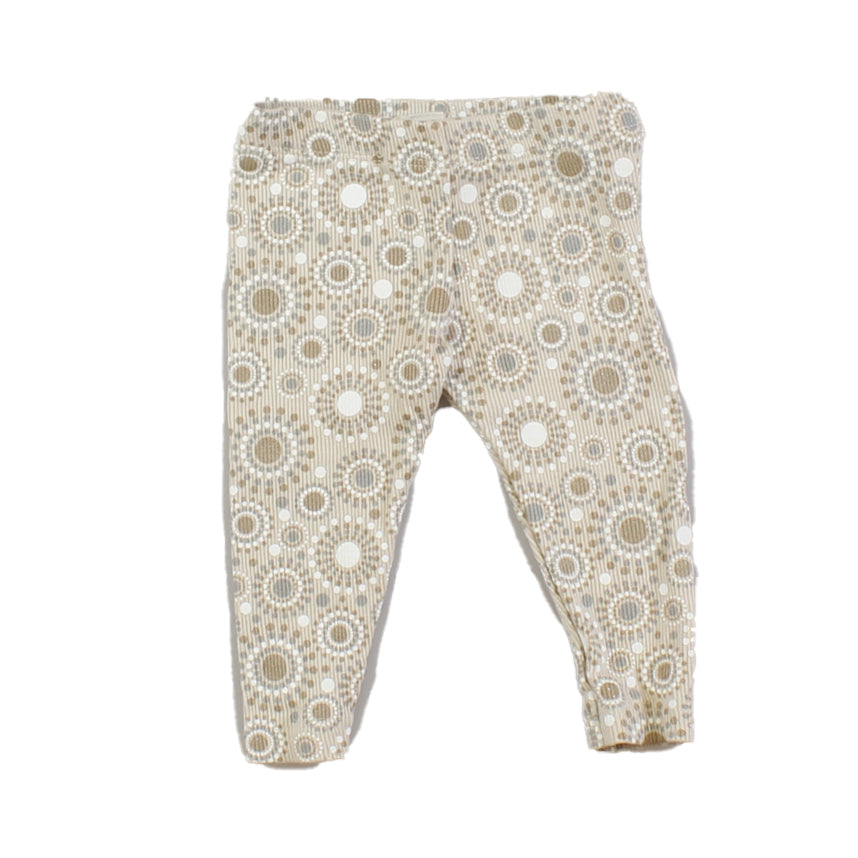 Peek Girls Tan | White Leggings Size: 3-6 Months Tan | White