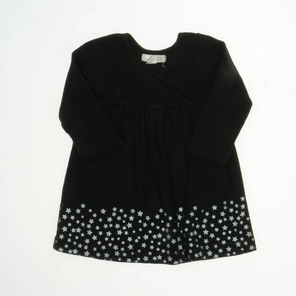 Peek Girls Black Dress Size: 6-12 Months Black
