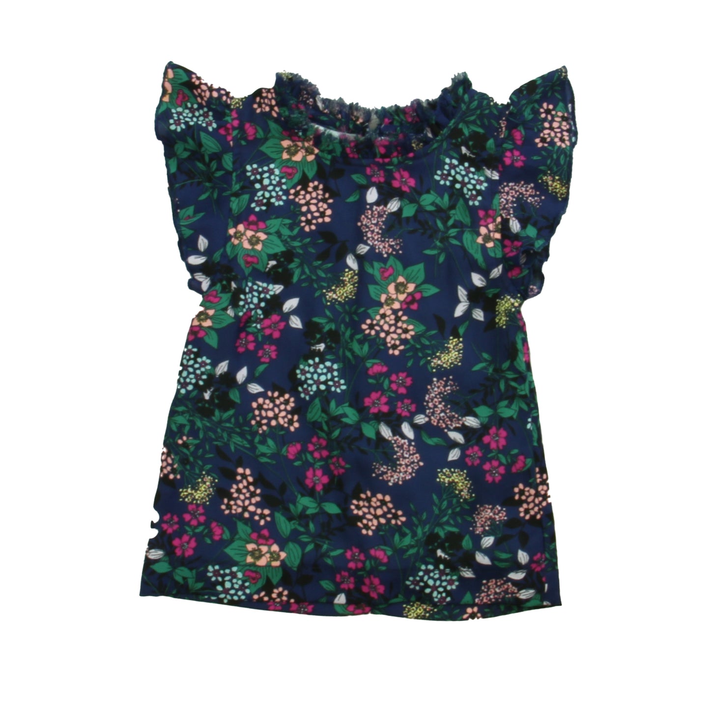 Peek Girls Navy Floral Dress Size: 6-12 Months Navy Floral