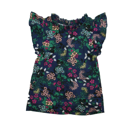 Peek Girls Navy Floral Dress Size: 6-12 Months Navy Floral