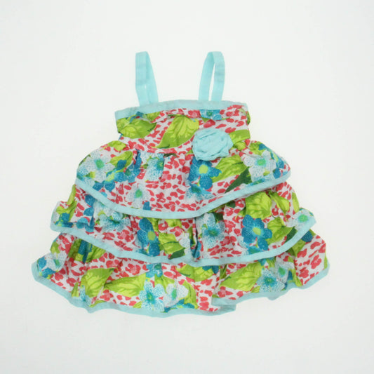 Penelope Mack Girls Blue | White | Green Dress Size: 12 Months Blue | White | Green