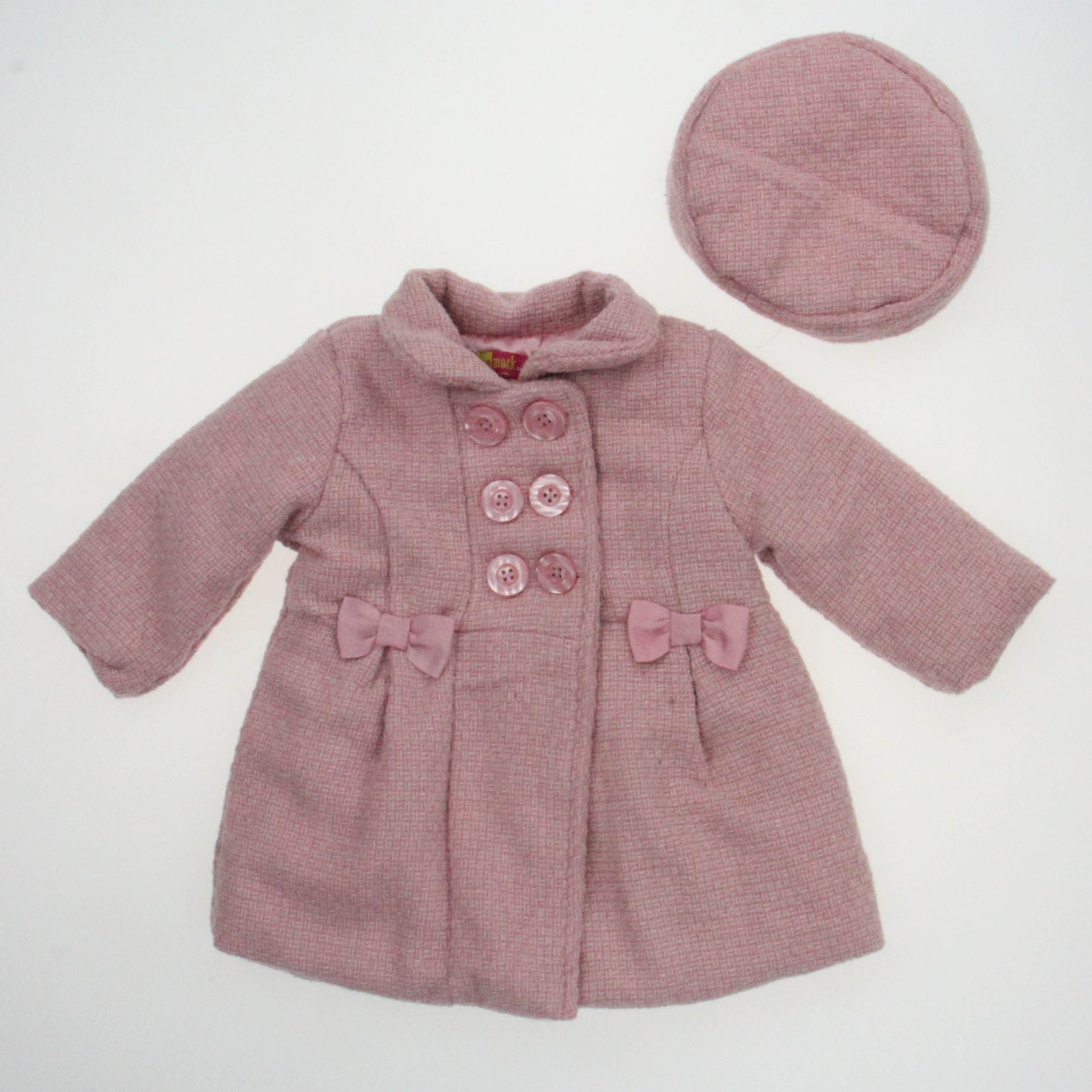 Penelope Mack Girls Pink Jacket Size: 18 Months Pink
