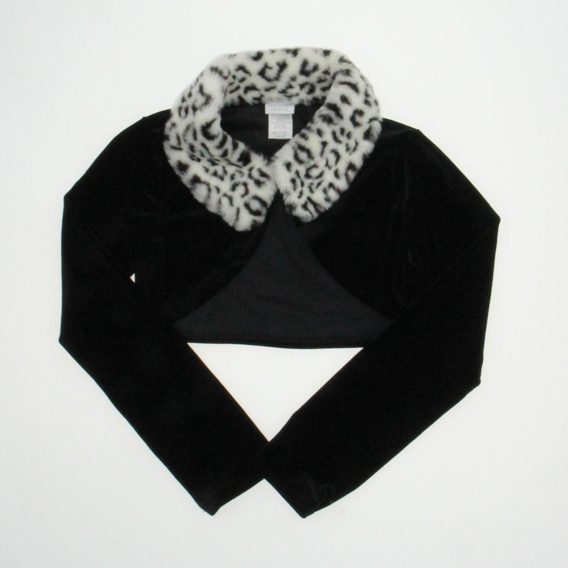 Perfectly Dressed Girls Black/ Velvet Cardigan Size: M (7/8) Black/ Velvet