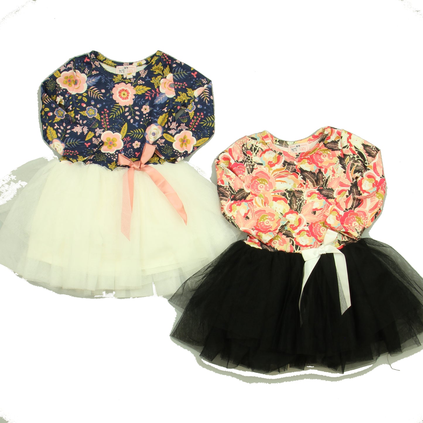 Pete + Lucy Girls Blue | White | Pink | Black Dress Size: 0-6 Months Blue | White | Pink | Black
