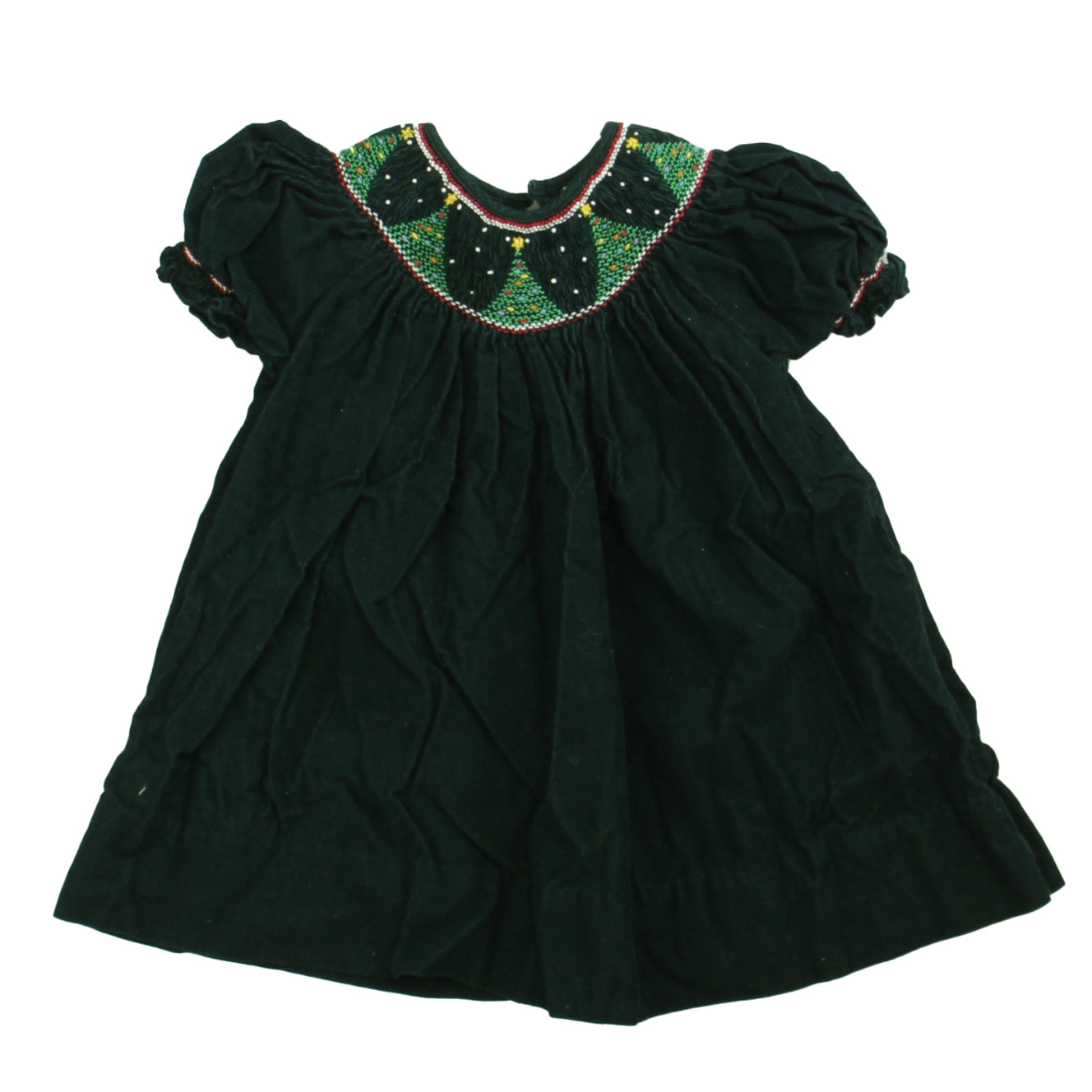 Petit Ami Girls Green Dress Size: *12 Months Green
