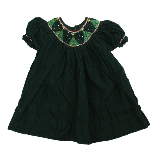 Petit Ami Girls Green Dress Size: *12 Months Green