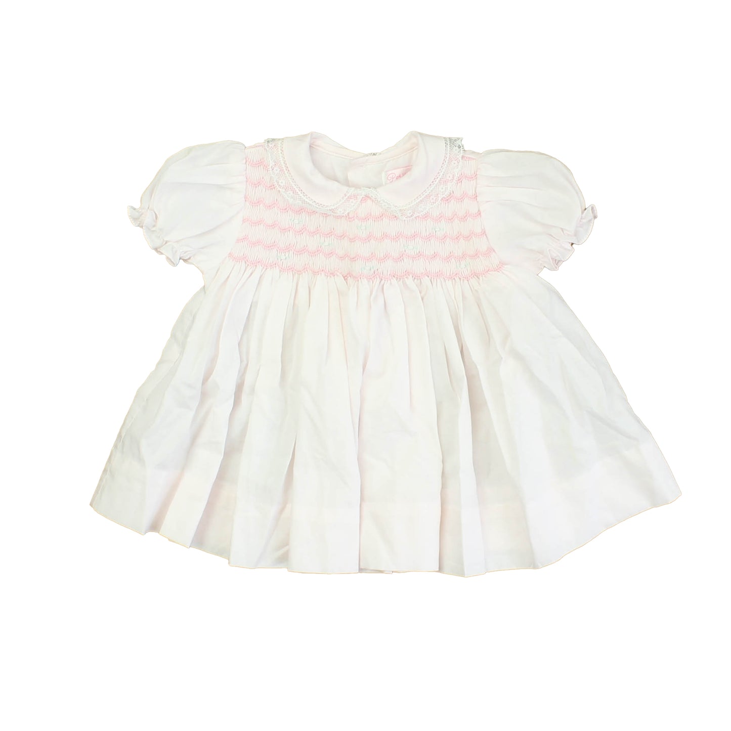 Petit Ami Girls Pink | Smocked Dress Size: New Born Pink | Smocked