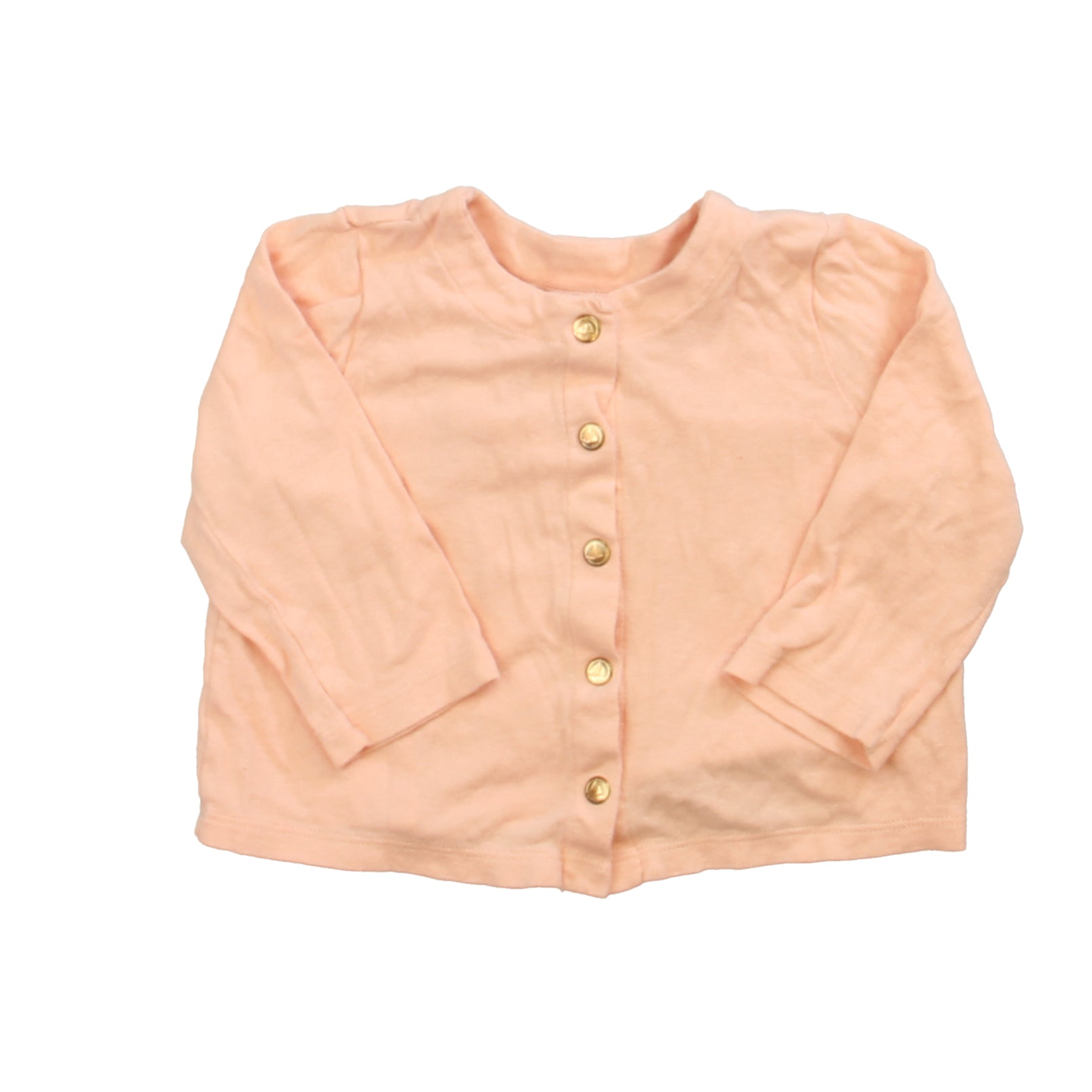 Petit Bateau Girls Pink Cardigan Size: 18 Months Pink