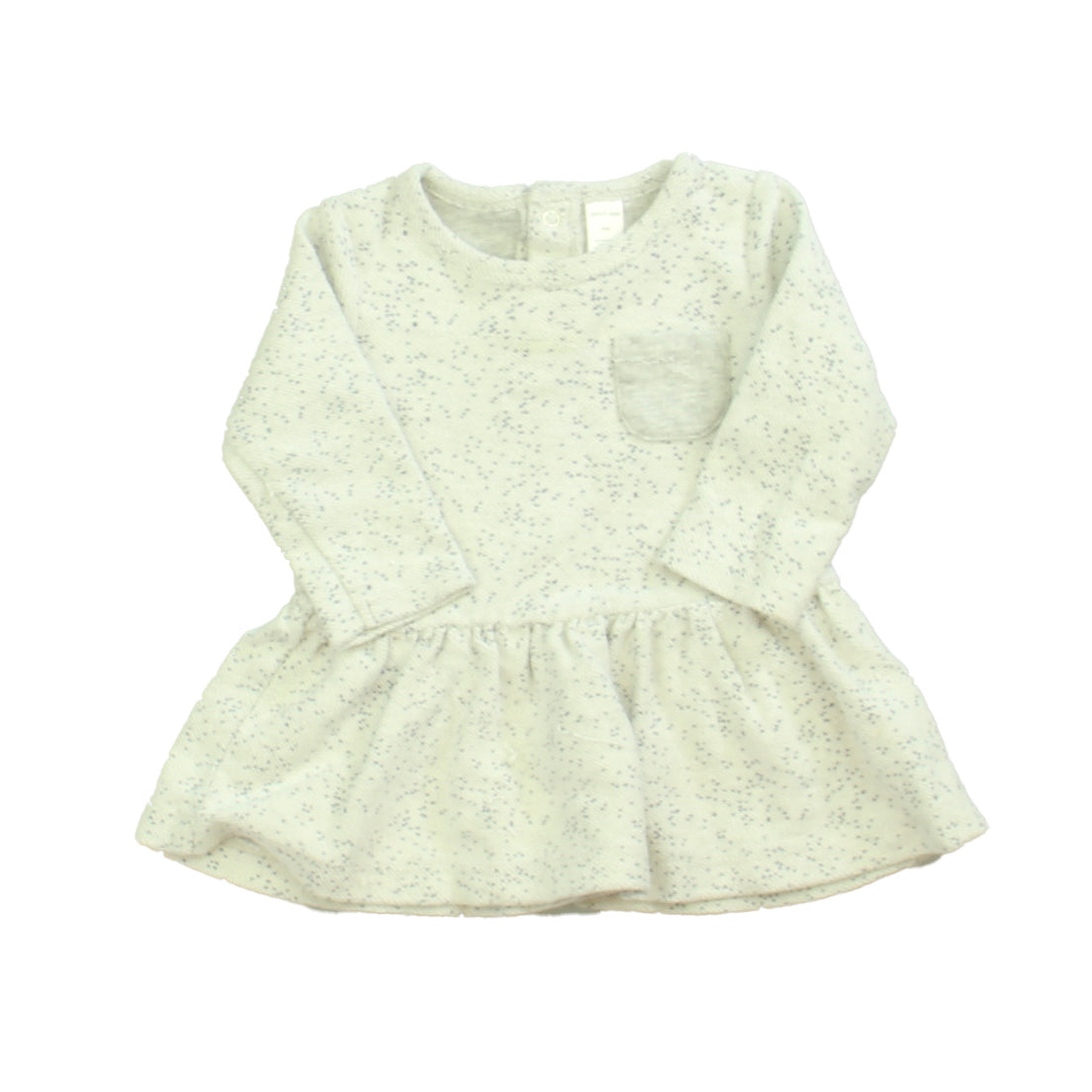 Petit Lem Girls Grey Dress Size: 6 Months Grey