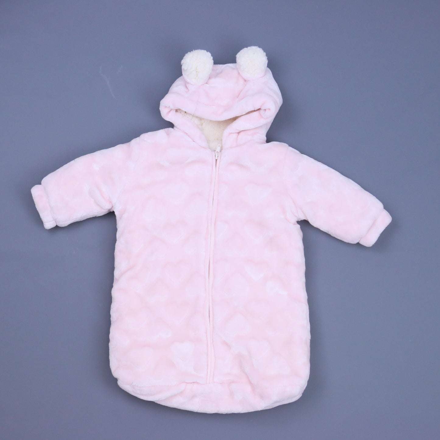 Petit Monde Girls Pink Bunting Size: 0-3 Months Pink