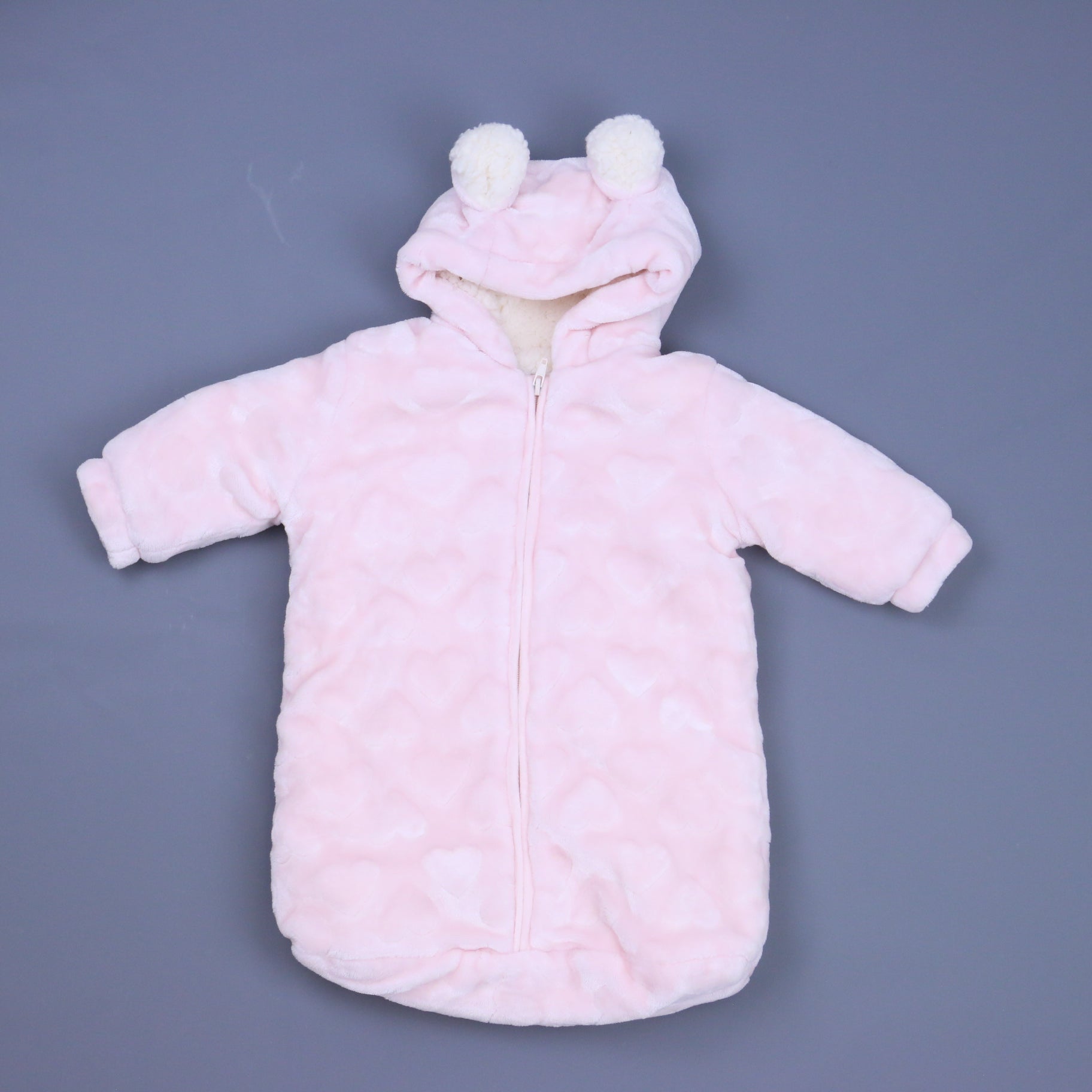 Petit Monde Girls Pink Bunting Size: 0-3 Months Pink
