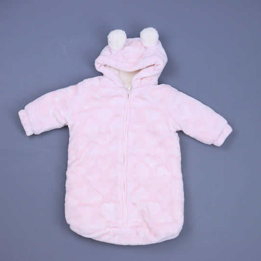 Petit Monde Girls Pink Bunting Size: 0-3 Months Pink