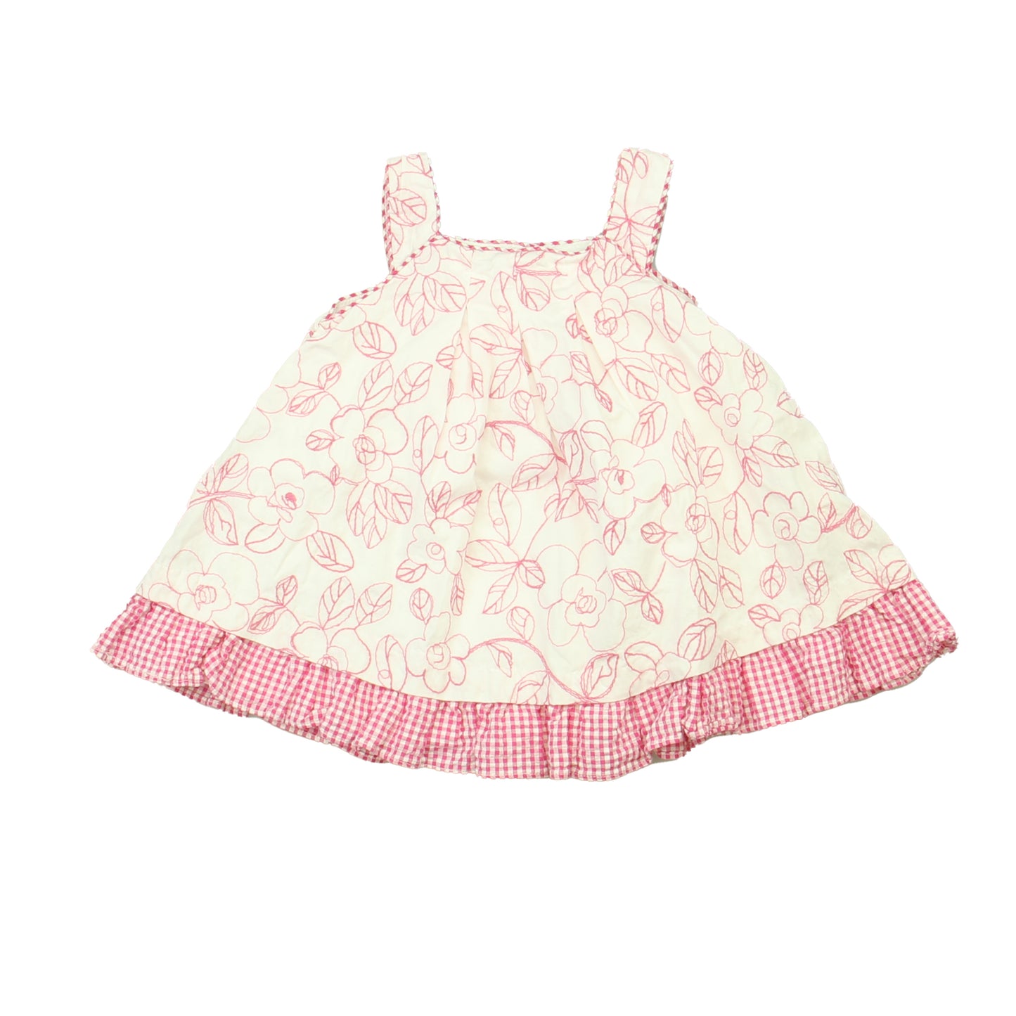 Pippa & Julie Girls Pink Floral Dress Size: 12 Months Pink Floral