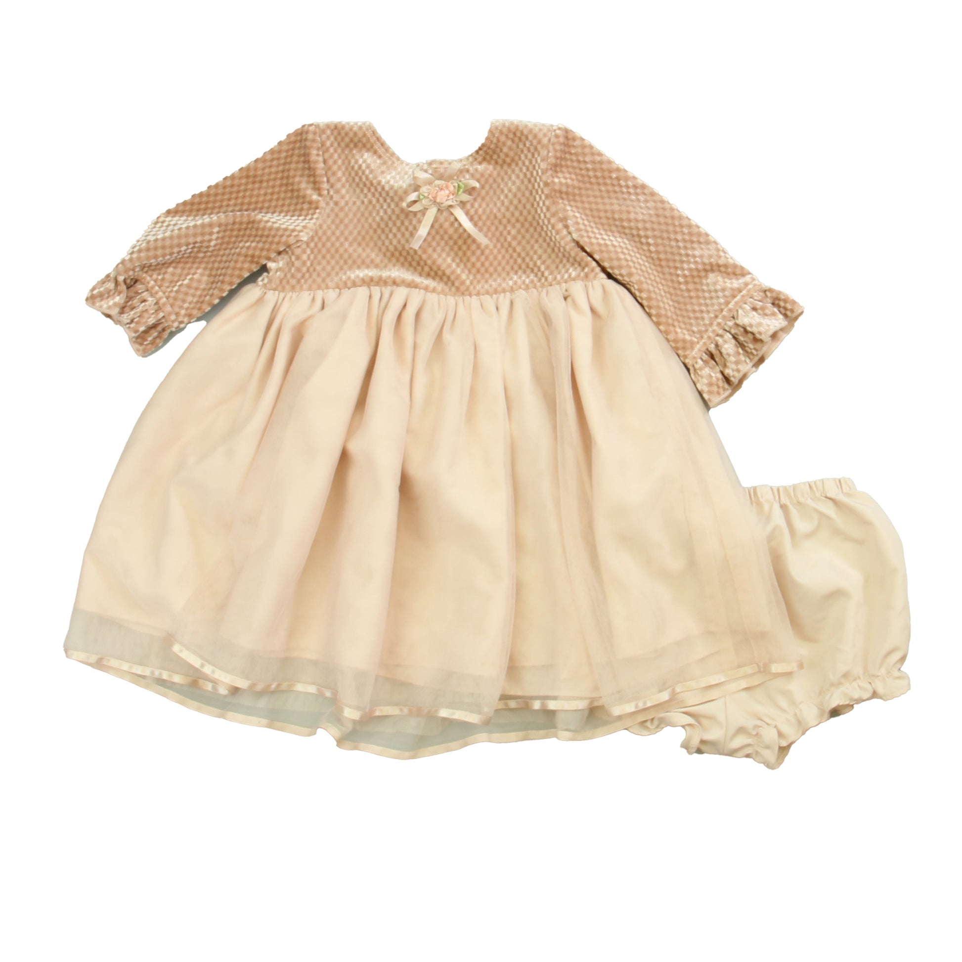 Pippa & Julie Girls Pink Dress Size: 12 Months Pink